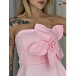 BLUSA FERNANDA FLOR TOMARA QUE CAIA BABY PINK