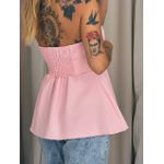 BLUSA FERNANDA FLOR TOMARA QUE CAIA BABY PINK