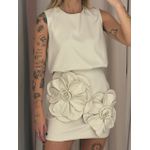 CONJUNTO CARLA FLOR MARFIM