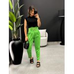 CALÇA MARIA COM CINTO VERDE