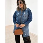 JAQUETA ETNICA JEANS AZUL