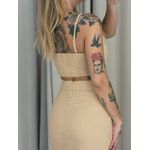 CONJUNTO HANNA TOP SAIA NUDE