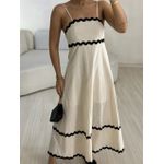 VESTIDO GABRIELA MIDI MARFIM