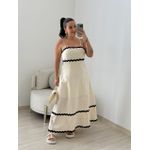 VESTIDO GABRIELA MIDI MARFIM