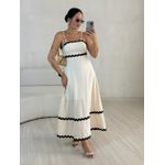 VESTIDO GABRIELA MIDI MARFIM