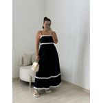 VESTIDO GABRIELA MIDI PRETO