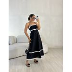 VESTIDO GABRIELA MIDI PRETO