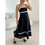 VESTIDO GABRIELA MIDI PRETO