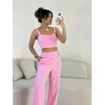 CONJUNTO RAFAELA TOP CALÇA BABY PINK