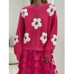 TRICOT ANA FLORES PINK