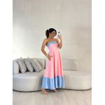 VESTIDO BICOLOR TOMARA QUE CAIA BABY PINK