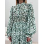 VESTIDO LONGO ONÇA VERDE