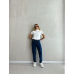 CALÇA MARINA JEANS MOM JEANS ESCURO