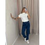 CALÇA MARINA JEANS MOM JEANS ESCURO