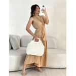 VESTIDO DAIANA LONGUETE NUDE