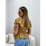 BLUSA BABADO LASTEX NUDE