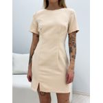 VESTIDO BÁSICO CURTO NUDE