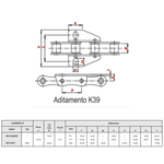 CORRENTE CA 557 K39 4X4 MIAC (VENDA POR METRO)