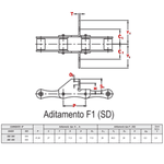 CORRENTE CA 550 F1 2X2 DIREITA (VENDA POR METRO)