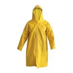 CAPA DE CHUVA G FORRADA AMARELA C/CAPUZ