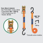 CINTA CATRACA P/AMARRAÇÃO 25mm X 3MT 8000KG RCAI - 2037