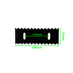 BARRA DESCASCADOR DENTADA 190mm X 73mm X 110mm