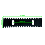 BARRA DESCASCADOR DENTADA 203mm X 55mm X 105mm - GRACIANO