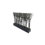 VASSOURA COM CABO DE AÇO PARA VARREDEIRA PADRÃO MIAC MASTER GRÃO 90CM COM CEPO 11 (CABOS)