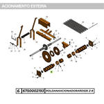 ROLDANA ACIONADORA ADUBADEIRA MINAMI M535-RD535Z-8-67502193