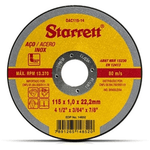 Disco De Corte Abrasivo 115mm x 1,0mm x 22,2mm - Starrett