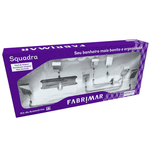 Kit De Acessórios Para Banheiro 5 Peças Squadra 5000-SQD-CR - Fabrimar