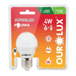 Lâmpada OUROLUX SuperLED Bolinha 4W (Luz Branca Fria)