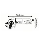 Esmerilhadeira Angular 115mm GWS 850 Profissional M14 06013775D0 Bosch