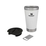 Copo Térmico De Cerveja Stanley Com Tampa 473 ml - Branco