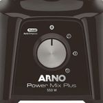 Liquidificador Arno Power Mix Plus 3 velocidades 2 L preto com jarra de san 127V
