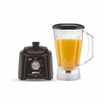 Liquidificador Arno Power Mix Plus 3 velocidades 2 L preto com jarra de san 127V