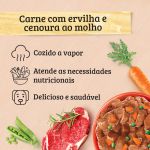 Keldog Alimento Úmido Sachê Carne com Ervilha e Cenoura 100g