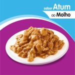 Ração Úmida para Gatos Adultos WHISKAS Sachê Atum ao Molho