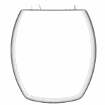 Assento Sanitário Almofadado Luxo Thema Branco