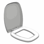 Assento Sanitário Almofadado Luxo Thema Branco