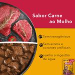 Ração Úmida Magnus Cat - Sachê 85g Sabor Carne Ao Molho