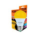 LAMPADA LED BULBO COLORIDA 7W AMARELA FOXLUX 