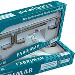 Kit De Acessórios Para Banheiro 5 Peças Jazz 5000-JAZ-CR - Fabrimar