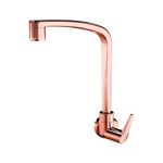 Torneira para Cozinha de Parede Bica Móvel Lorenzetti Lorenflatt Rose Gold 