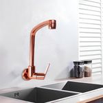 Torneira para Cozinha de Parede Bica Móvel Lorenzetti Lorenflatt Rose Gold 