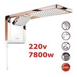 Chuveiro Lorenzetti Acqua Duo Ultra 220V/7800W Branco E Rose gold