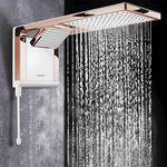 Chuveiro Lorenzetti Acqua Duo Ultra 220V/7800W Branco E Rose gold