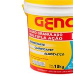 Cloro Para Piscina Estabilizado 3 Em 1 Múltipla Ação 10 Kg - Genco