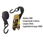 Cinta com Catraca Lotus 3m x 25mm 150 kg Amarração de Carga