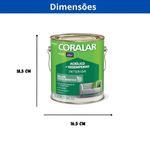 Coral Coralar Acrílico 3,6L (Palha)